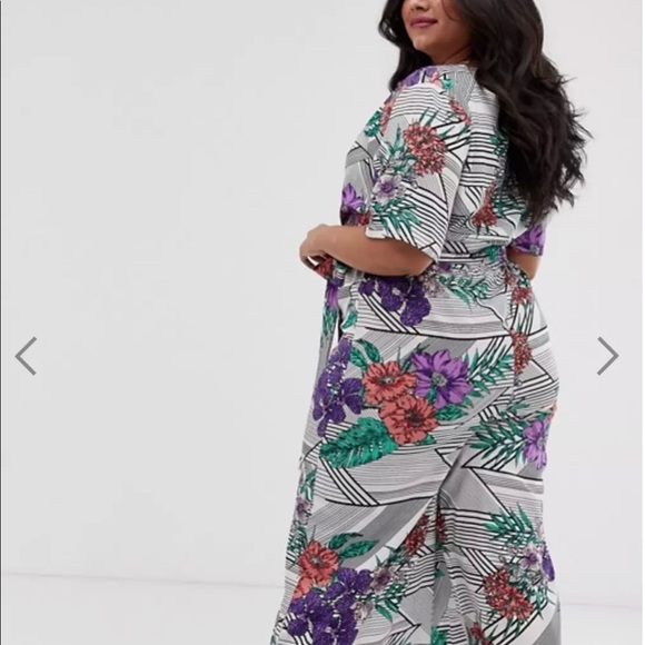 ASOS Influence Plus Culottes Jumpsuit - Picture 2 of 8